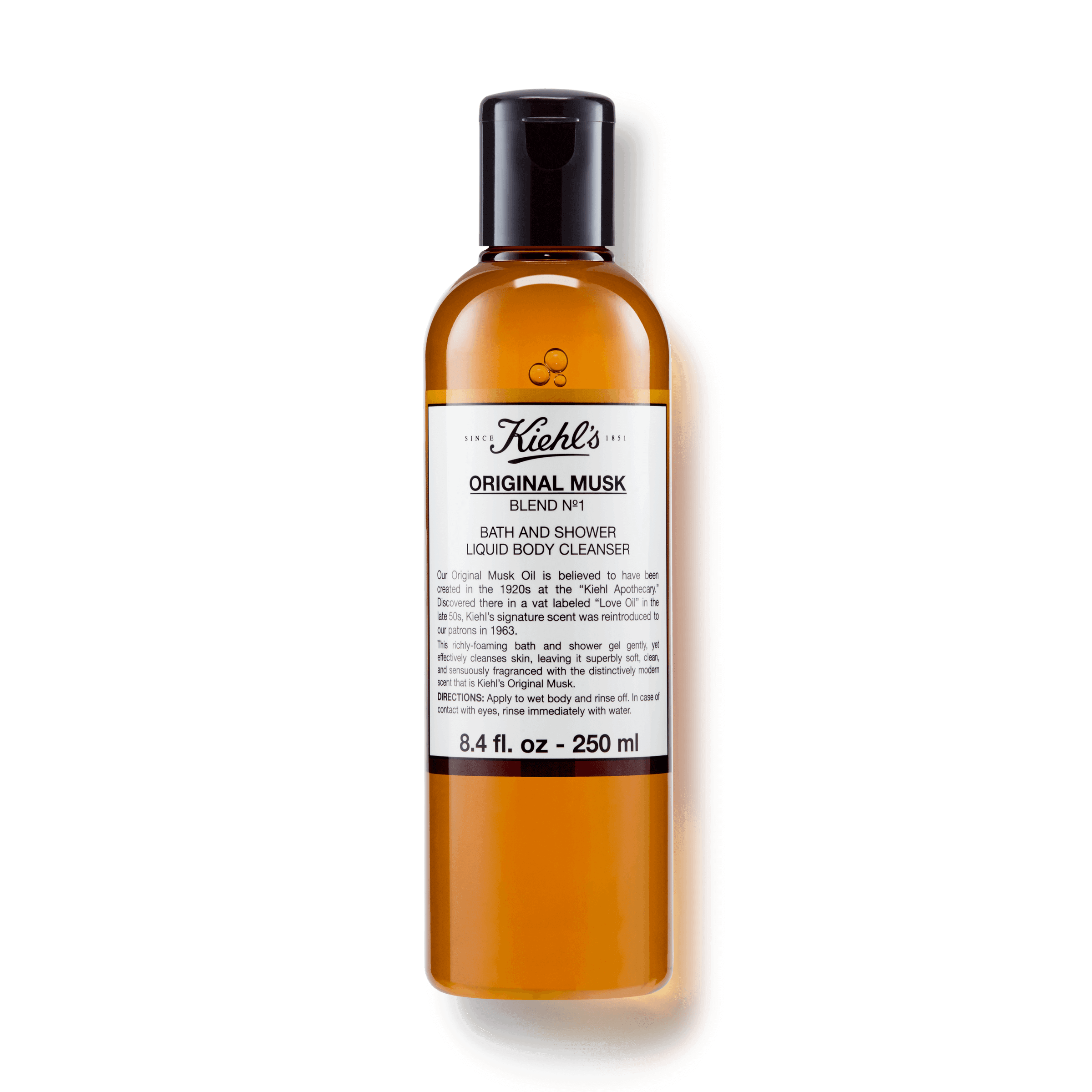 Kiehl'S Original Musk Bath & Shower Body Cleanser Detergente In Gel Per Il Corpo Profumato Al Muschio — Detersione Viso