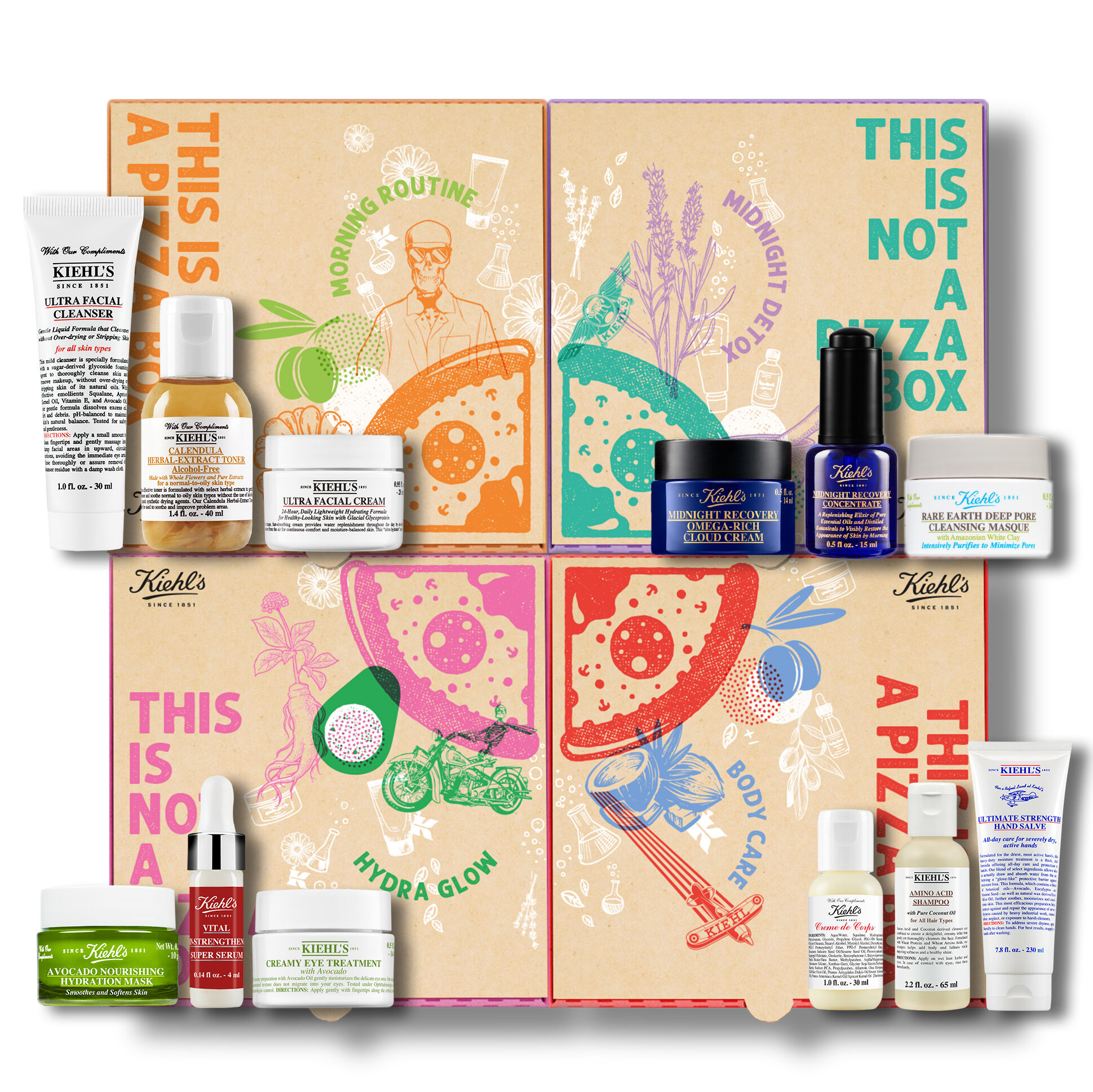 This is Not a Pizza Box Il Meglio Delle Formule Kiehl’S In 4 Mini Box