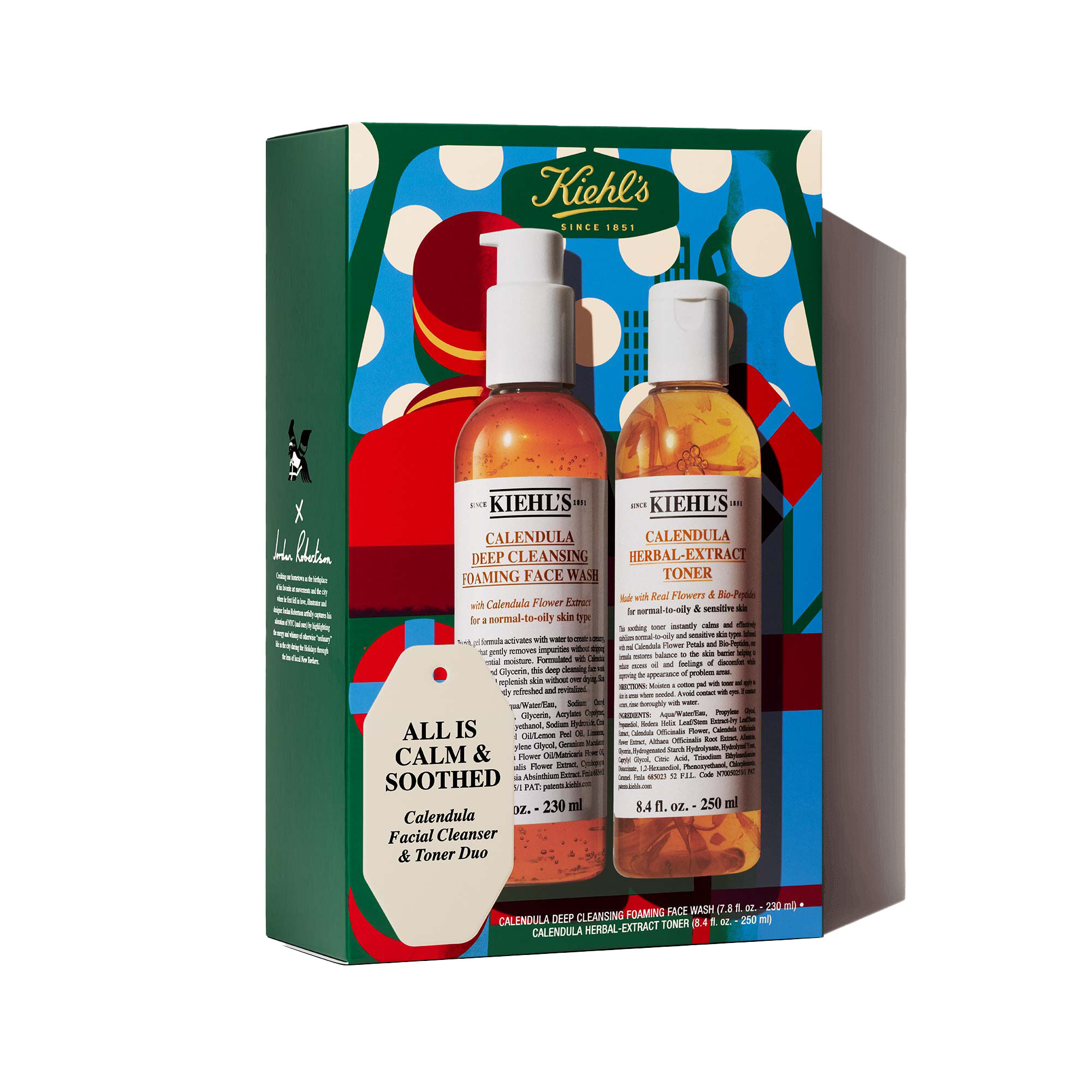 Kiehls All is Calm & Soothed Calma E Riequilibra La Tua Pelle Con Questo Set Regalo In Edizione Limitata Kiehl's Calendula, Che Include Un Detergente 