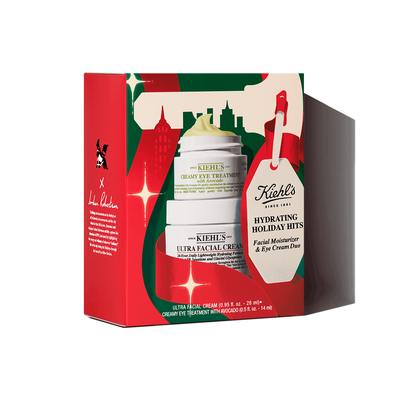 Kiehls Hydrating Holiday Hits Con Un Esclusivo Design In Edizione Limitata, Regala Il Nostro Set Delle Feste Con Due Essenziali Idratanti Per Il Viso