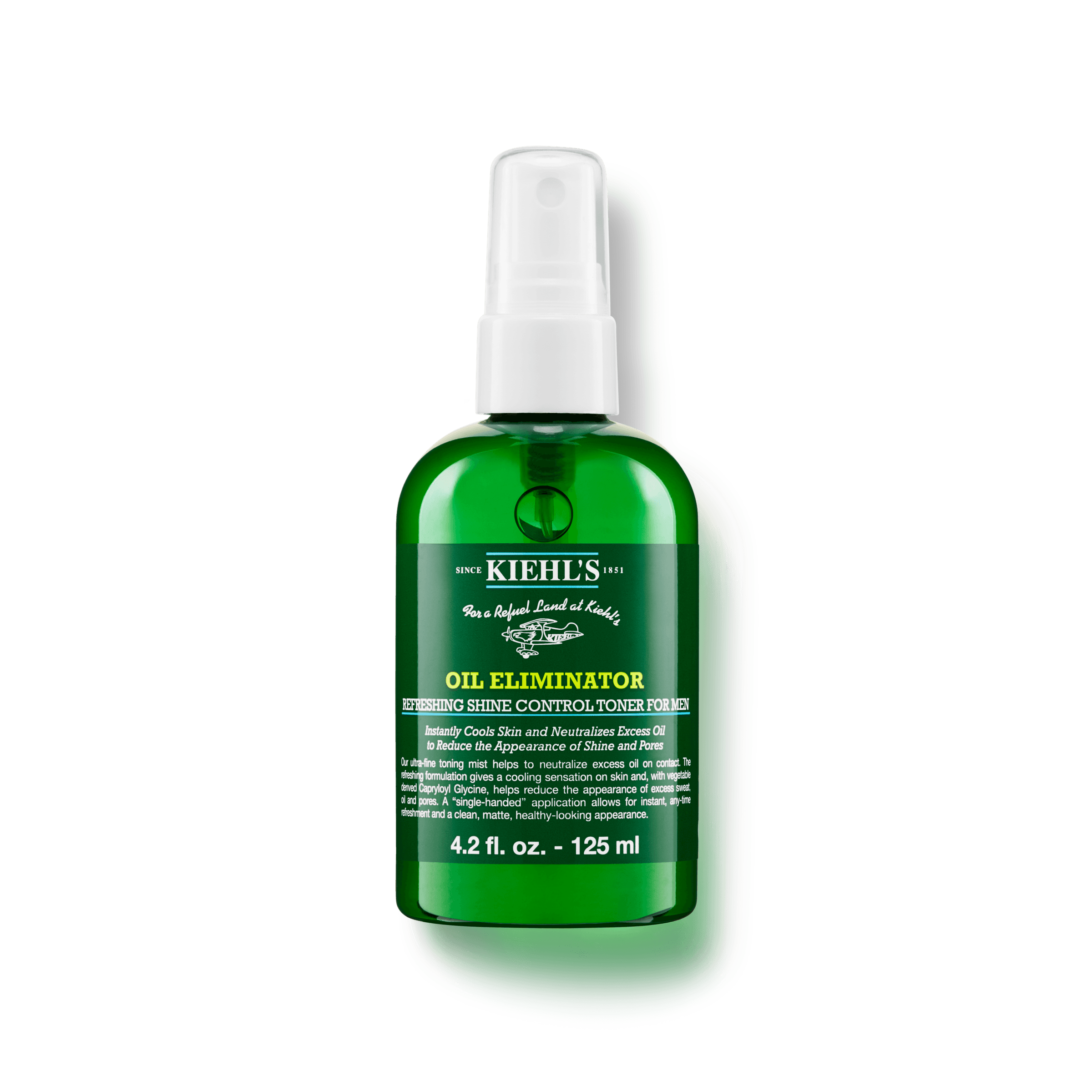 Oil Eliminator Refreshing Shine Control Toner for Men Tonico Spray Effetto No-Shine Formulato Per L'Uomo
