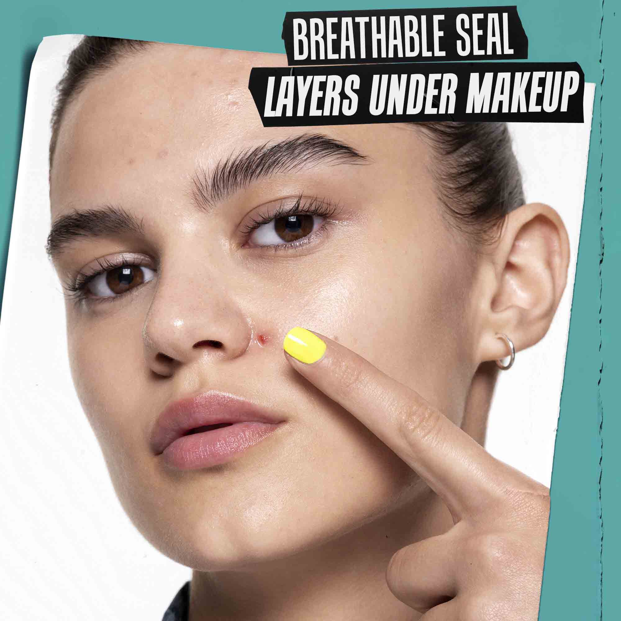 Applicazione di Truly-Targeted Blemish-Clearing Solution sulla pelle.