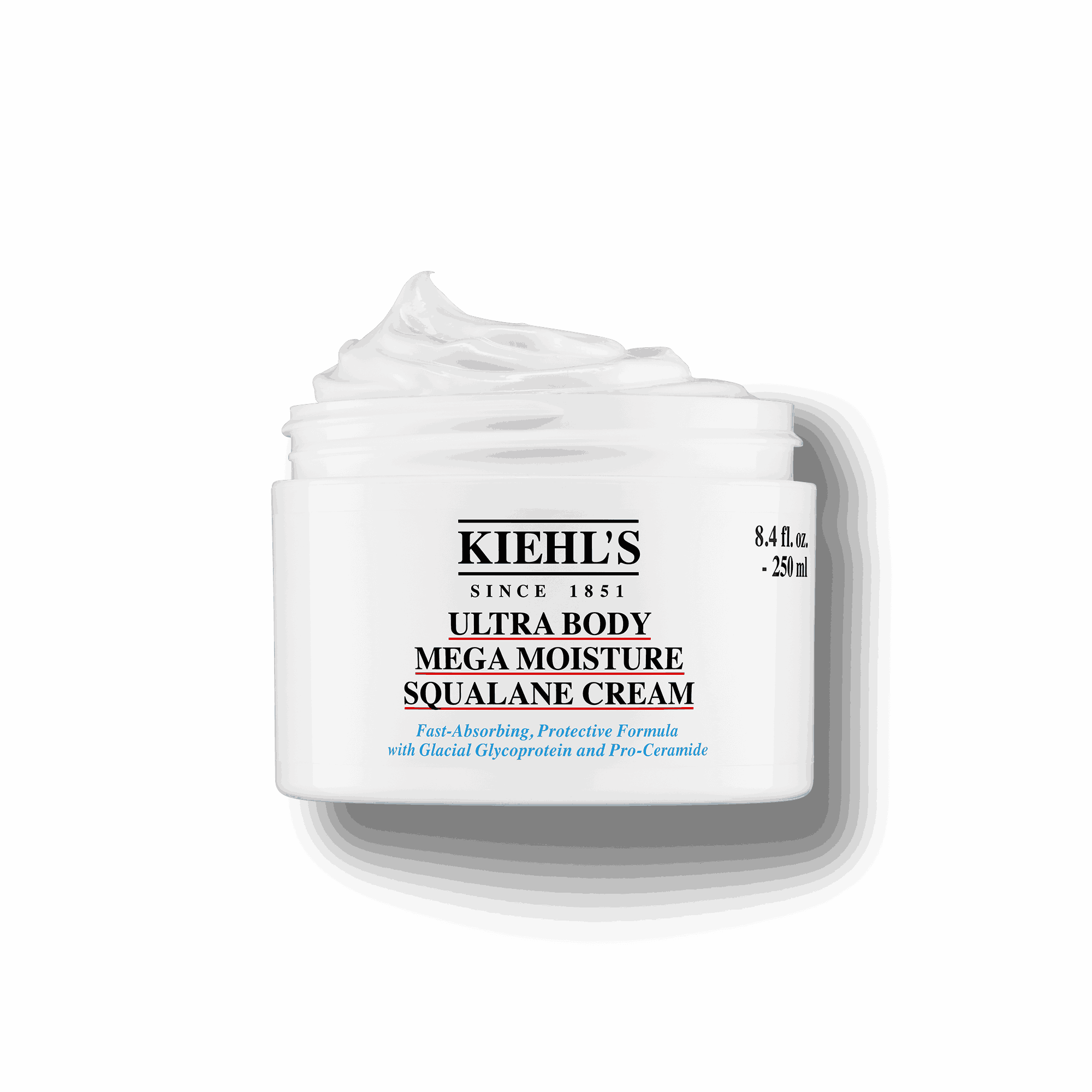 Kiehls Ultra Body Mega Moisture Squalane Cream Una Crema Corpo Idratante Con Squalano E Pro-Ceramidi A Rapido Assorbimento Che Offre Un'idratazione In