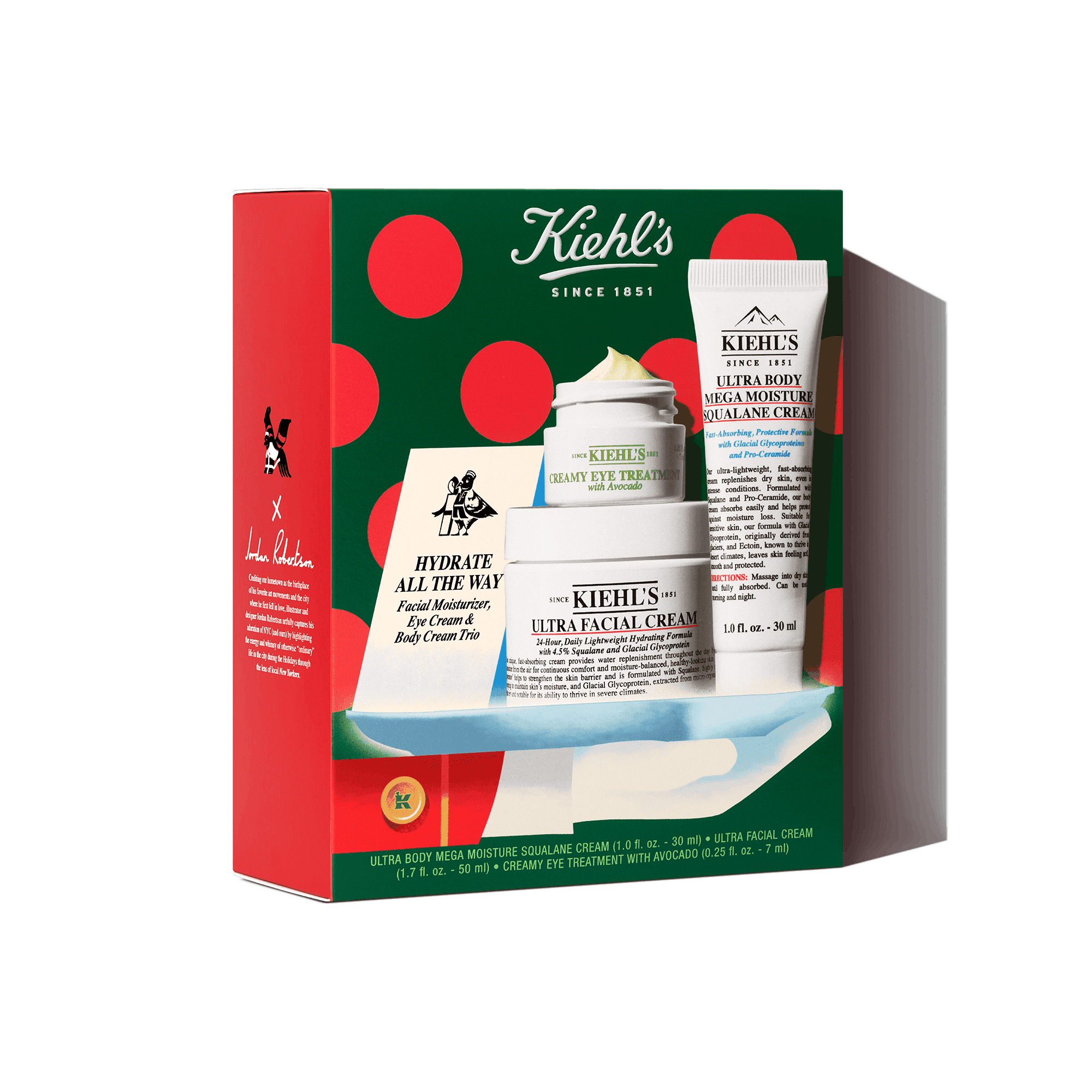 Kiehls Hydrate All the Way Con Un Esclusivo Design In Edizione Limitata Firmato Dall'artista Jordan Robertson, Regala Un Trio Idratante Con Le Nostre 