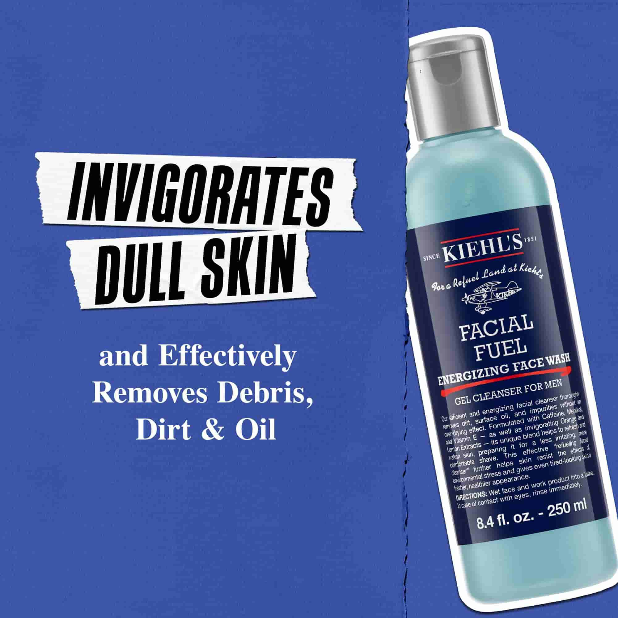 Facial Fuel Energizing Face Wash rinvigorisce la pelle spenta e rimuove efficacemente residui, impurita e sebo