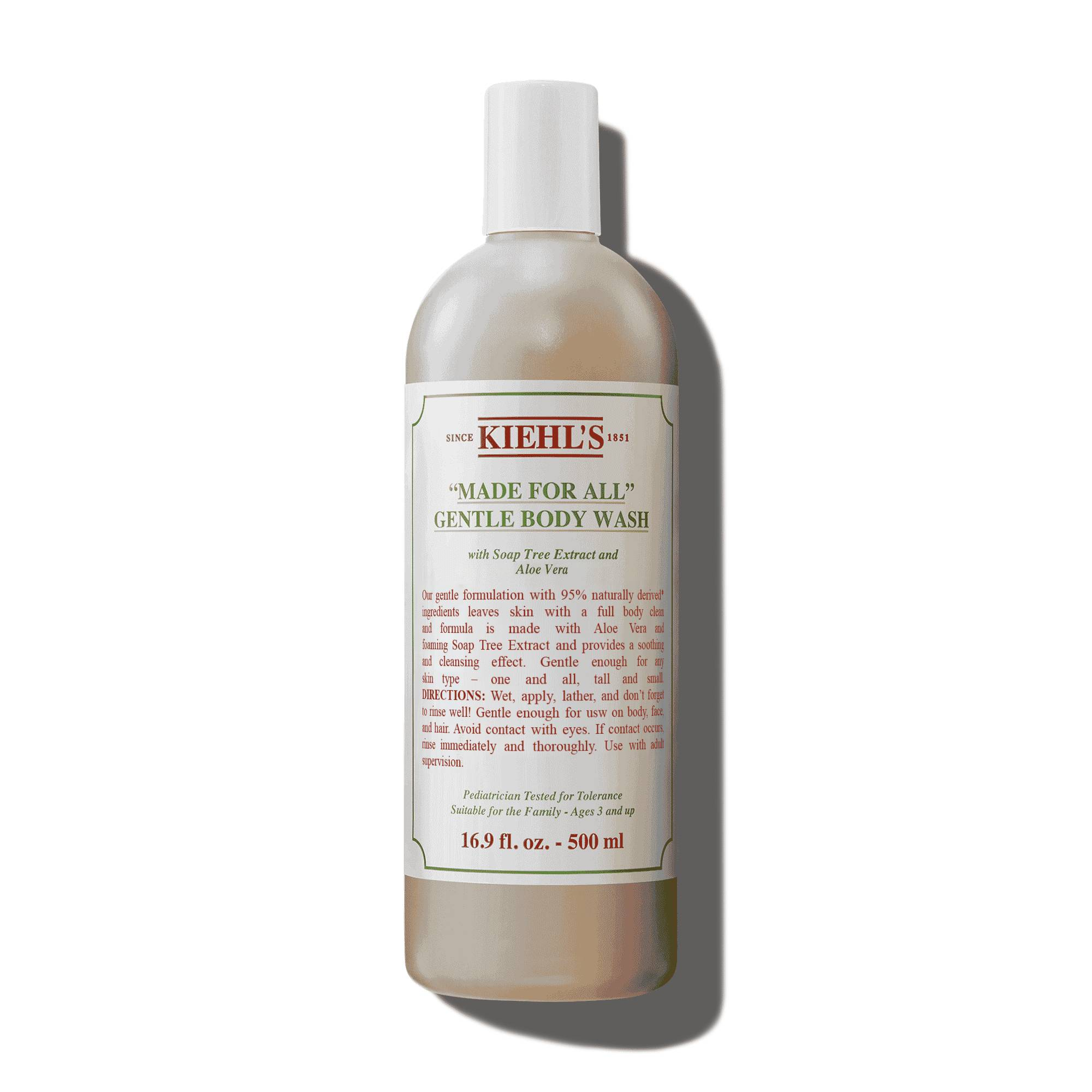 Kiehls Made For All Gentle Body Wash Bagnoschiuma Per Tutta La Famiglia, 95% Ingredienti Di Origine Naturale