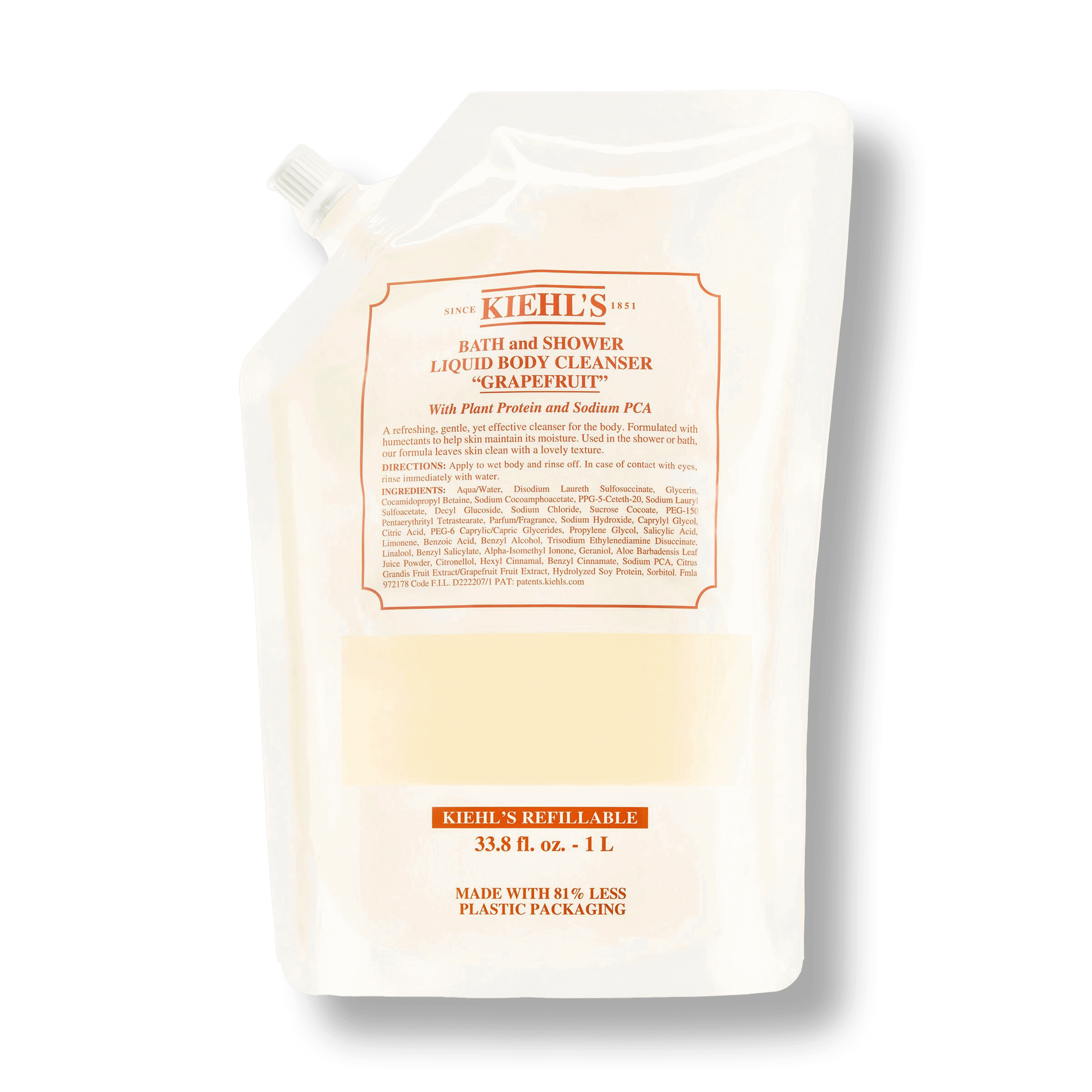 Bath and Shower Liquid Body Cleanser Detergente Delicato Per Bagno E Doccia