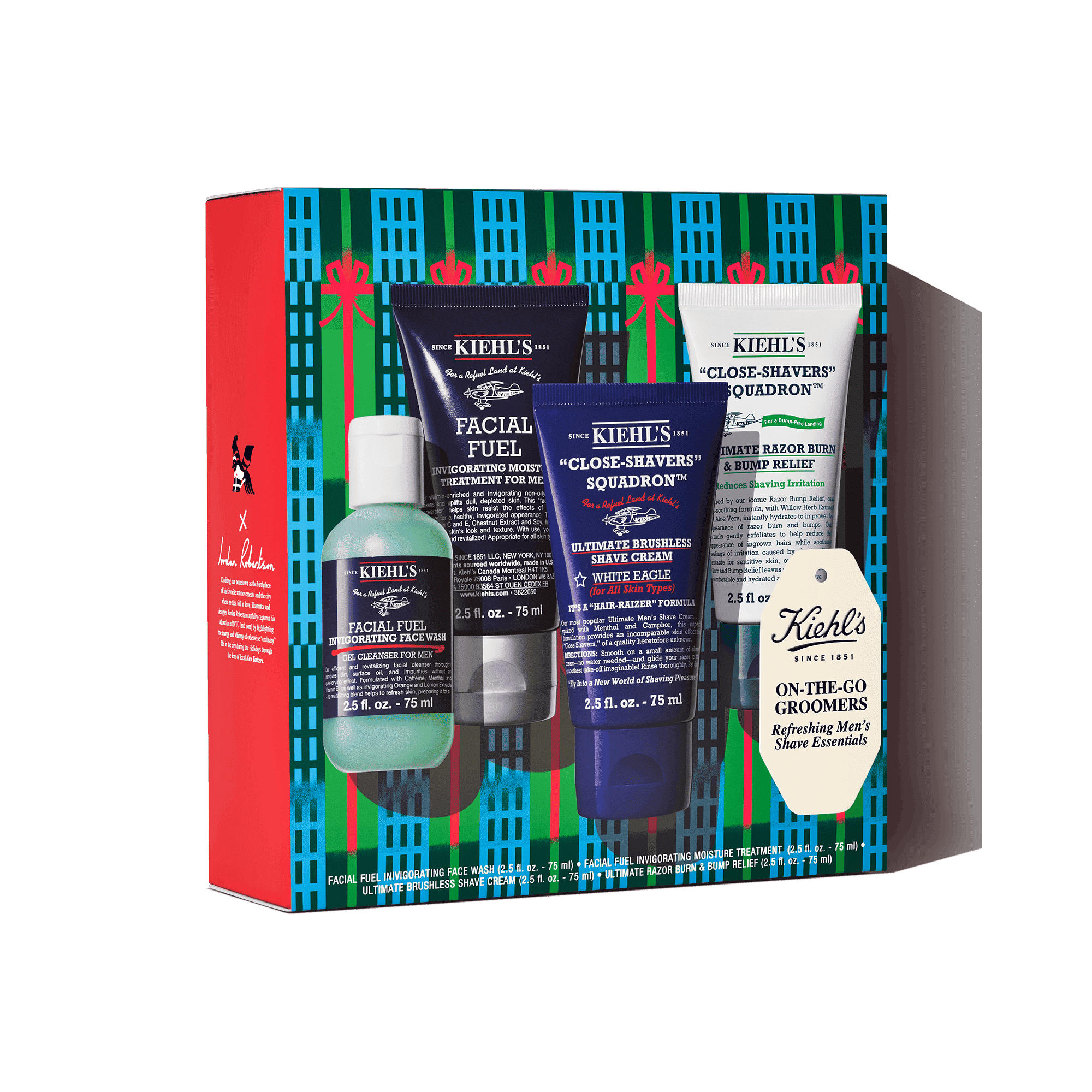 Kiehls On-the-Go Groomers Con Un Design In Edizione Limitata, Regala Il Nostro Set Completo Di Quattro Delle Nostre Formule Preferite Per La Cura Masc