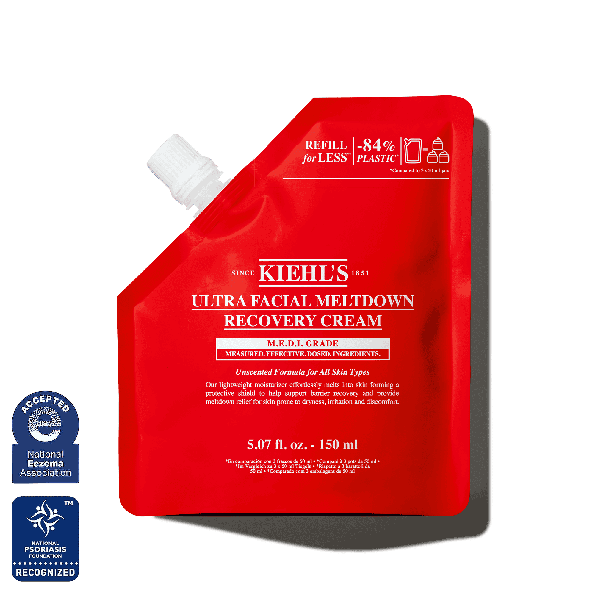 Kiehls Ultra Facial Meltdown Recovery Cream Una Crema Viso Leggera E Lenitiva, Formulata Con Avena Colloidale E Bisabololo, Che Agisce Per Donare Soll