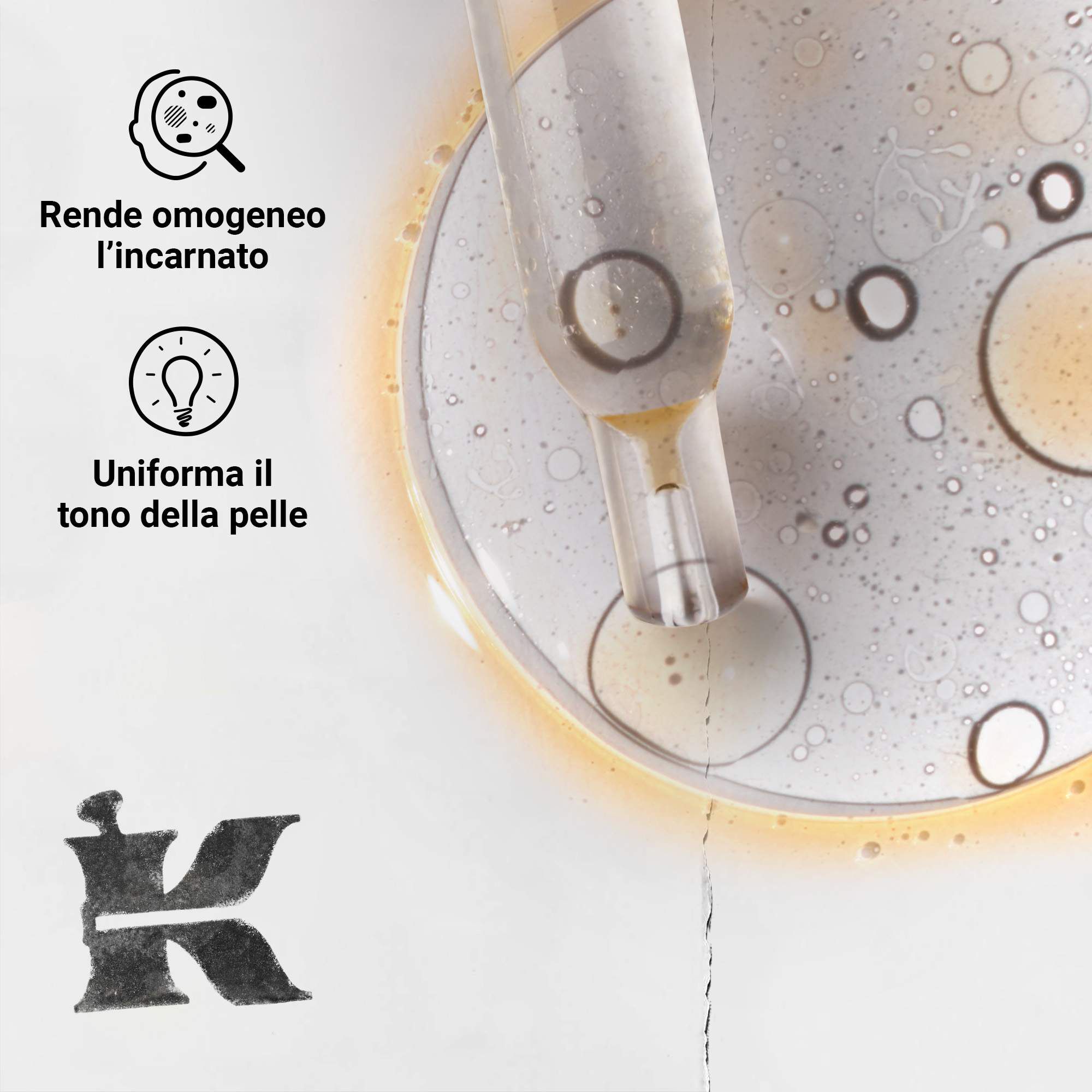 Closeup drop photo – Clearing Treatment, Tone-Evening Treatment