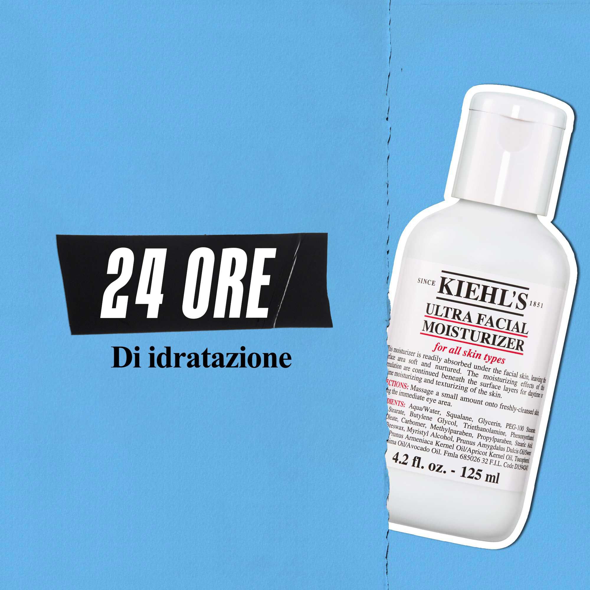 Kiehl's Ultra Facial Moisturizer offre 24 ore di idratazione