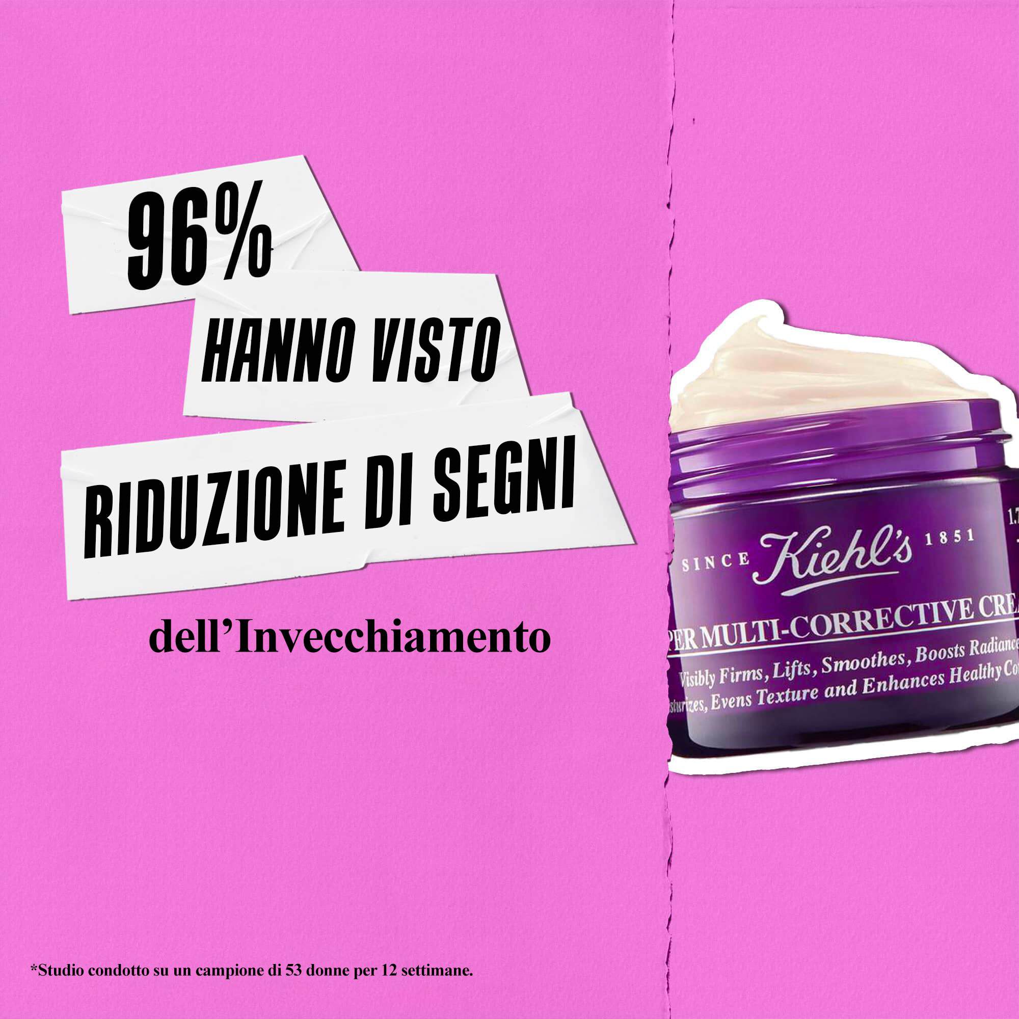 Il 96% ha riscontrato un miglioramento della perdita di collagene con Kiehl's Super Multi-Corrective Cream