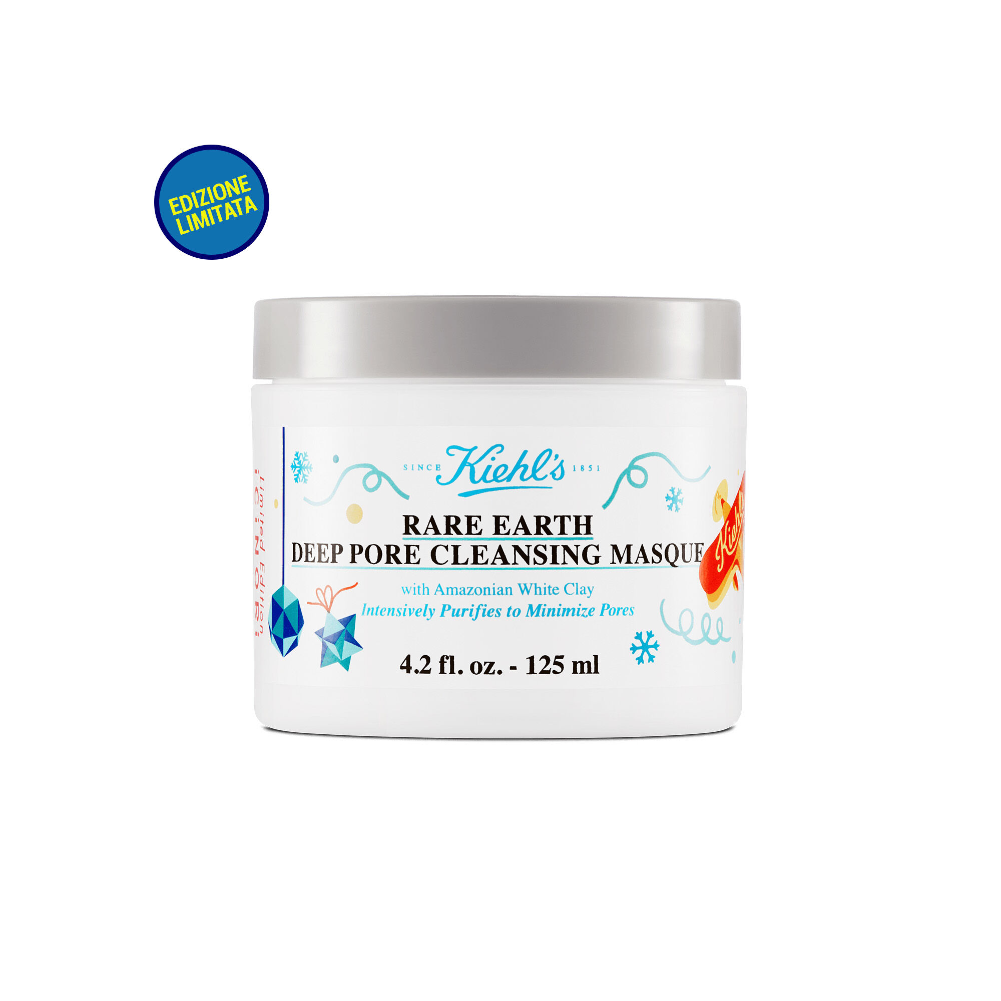 Limited Edition Rare Earth Deep Pore Cleansing Mask Una Maschera All'Argilla Detossificante Con Un'Illustrazione Festiva Realizzata Da Icinori.