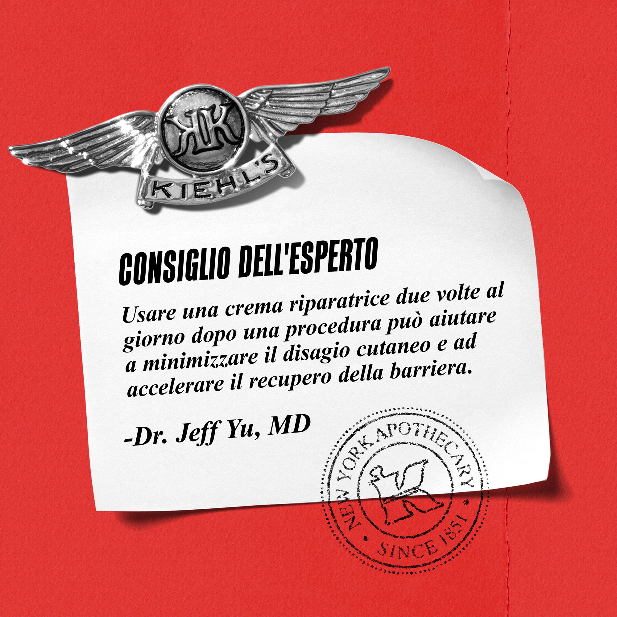 Consiglio dell'esperto: Usare una crema curativa due volte al giorno dopo la procedura puo aiutare a minimizzare il disagio cutaneo e accelerare il recupero della barriera.