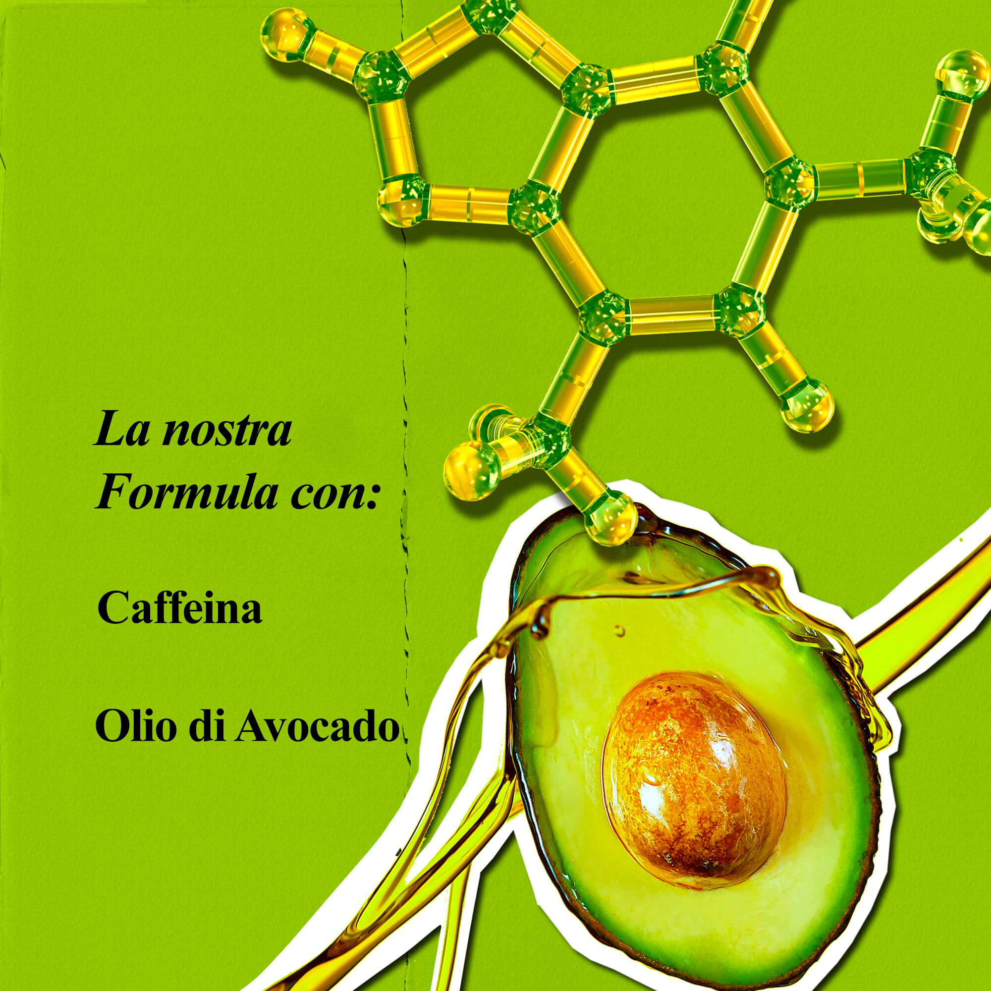 Ingredienti di Kiehl's Creamy Eye Treatment with Avocado: caffeina, olio di avocado