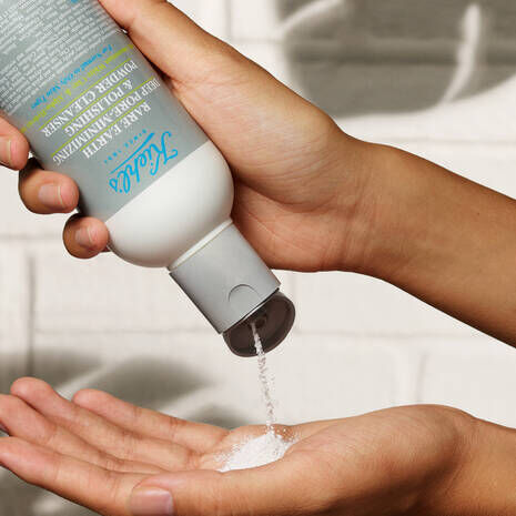 Rare earth deep pore minimizing polishing powder cleanser