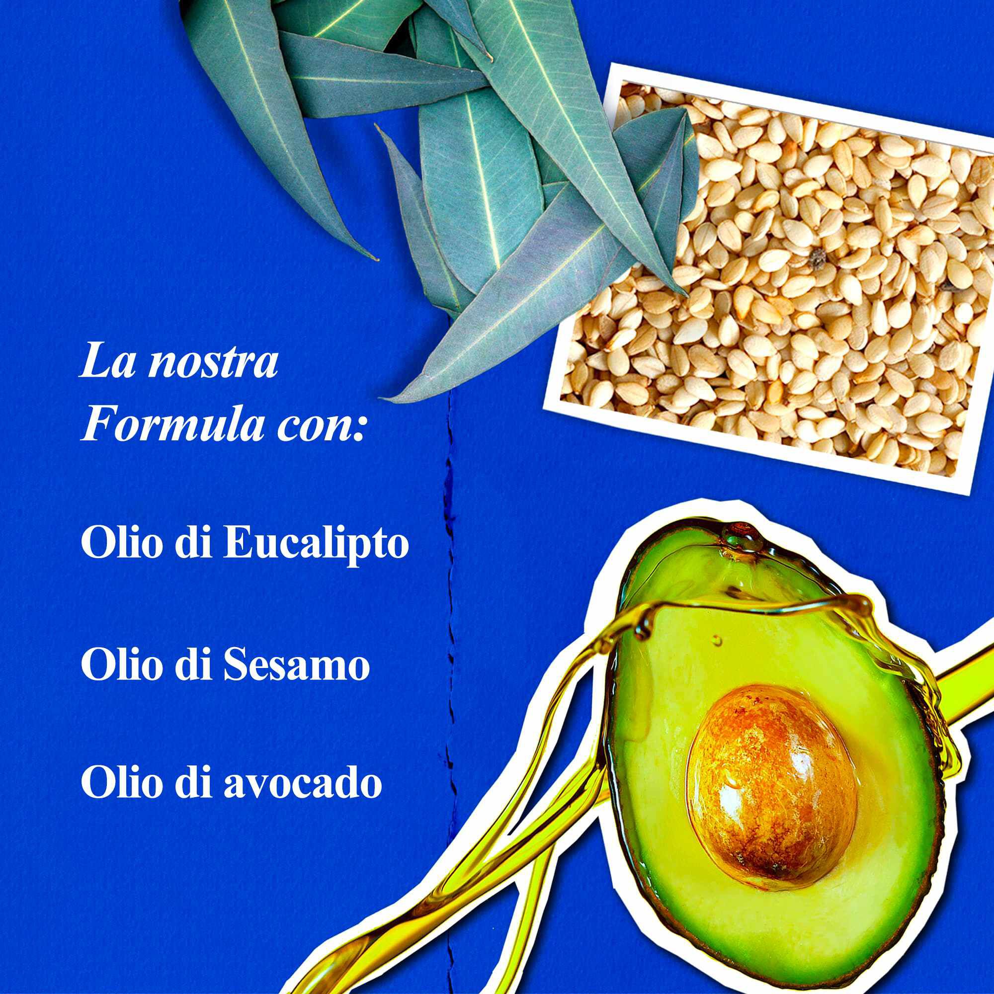 Ingredienti di Kiehl's Ultimate Strength Hand Salve: olio di eucalipto, olio di semi di sesamo, olio di avocado