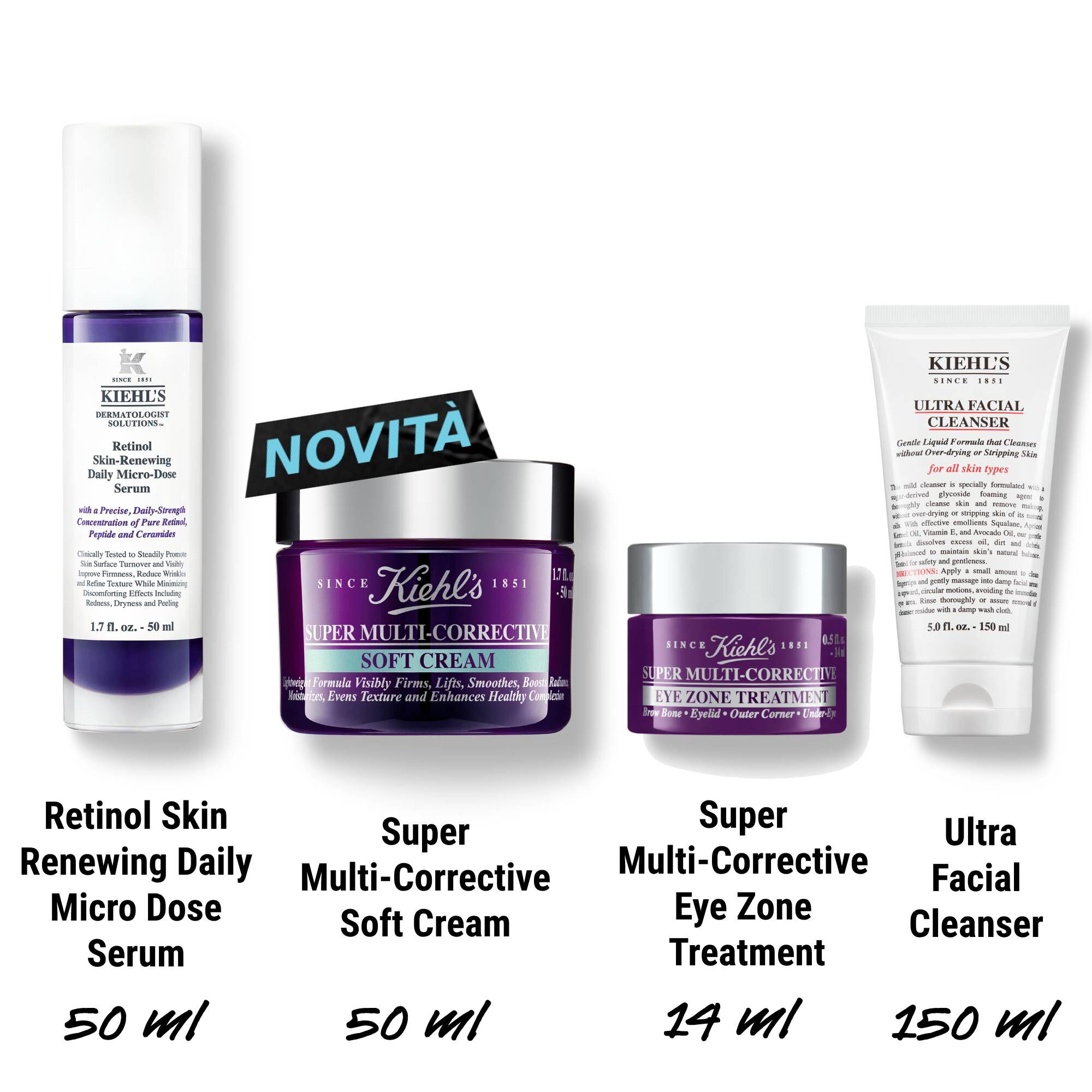 Set Skincare Routine Anti Eta con 4 prodotti | Kiehl's