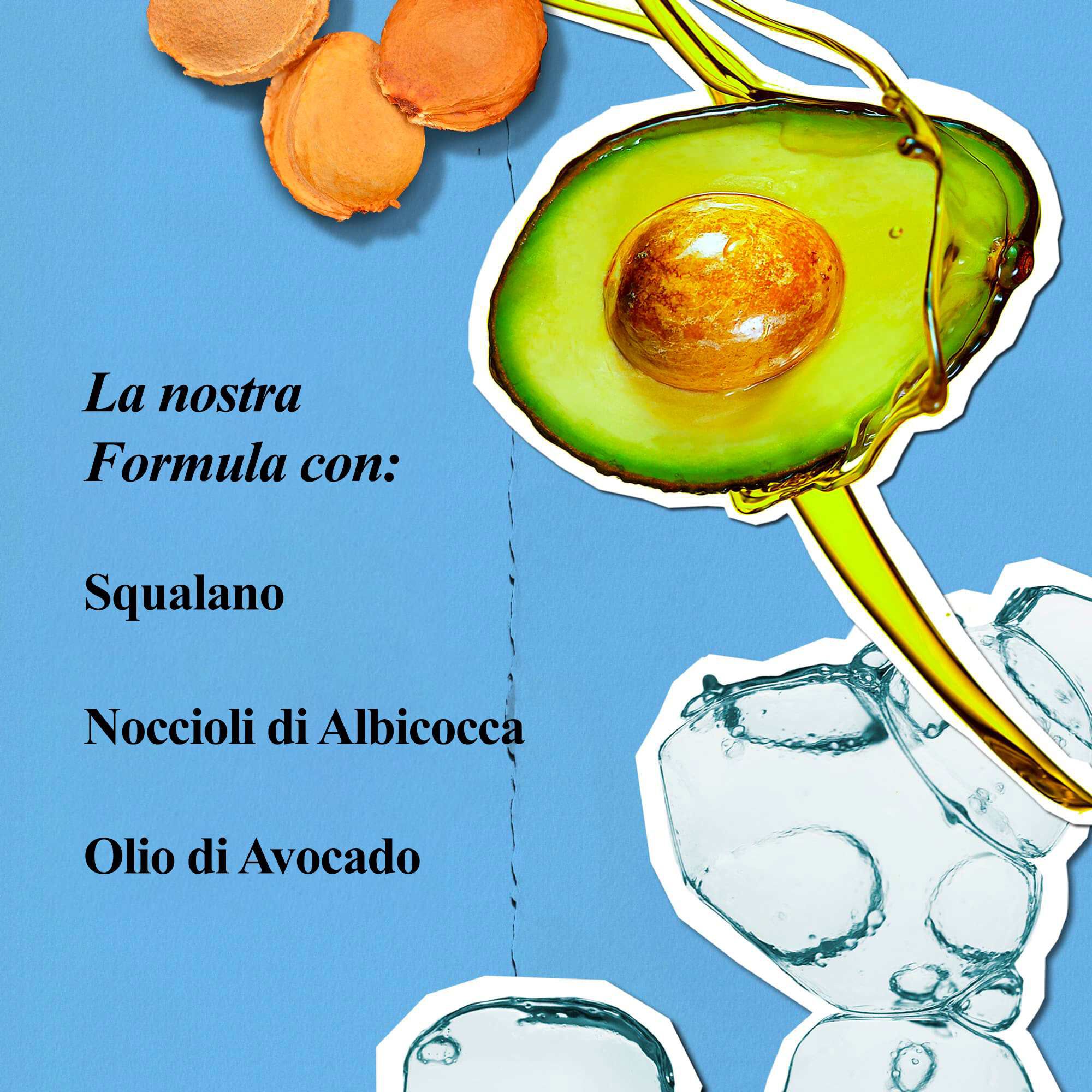 Ingredienti di Kiehl's Ultra Facial Cleanser: squalano, noccioli di albicocca, olio di avocado