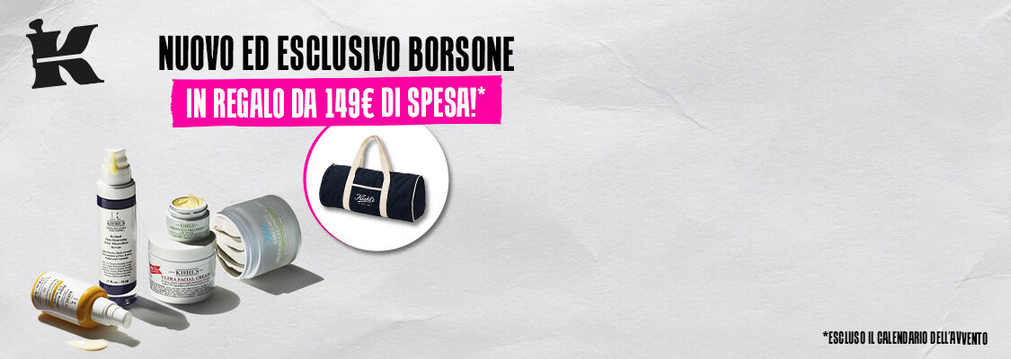 REGALATI IL BORSONE KIEHL'S ​  DA 149€* DI SPESA! ​