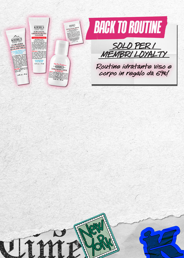 ESCLUSIVA LOYALTY:​  ROUTINE IDRATAZIONE VISO E CORPO IN REGALO DA 69€!​